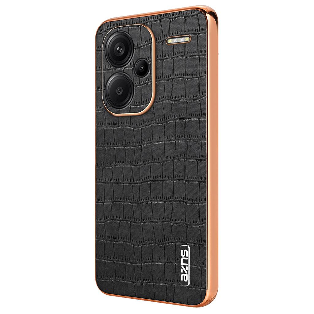 For Xiaomi Redmi Note 13 Pro+ 5G Electroplating Case Textured PU+TPU Phone Cover