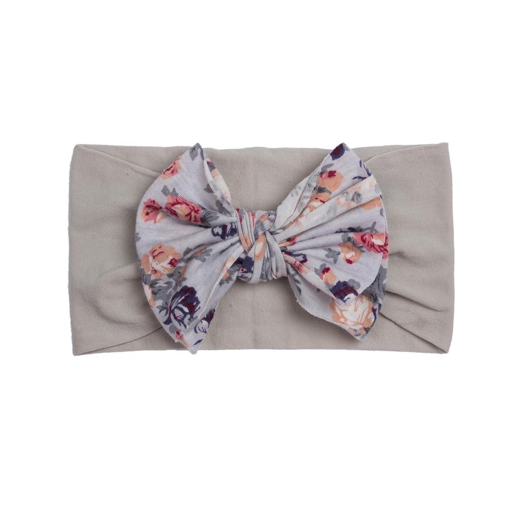 Bohemian Style Elastic Bow Nylon Headband for Babies and Kids