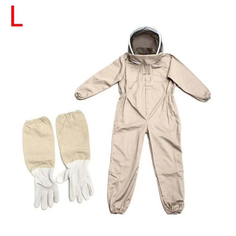 1 Set Professional Ventilated Full Body Beekeeping Bee Keeping Suit With Gloves
