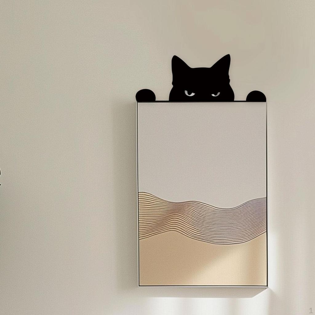 Cat Door Topper Home Decor Wall Mounted Cute Over The Door/Window Lover Gift Frame