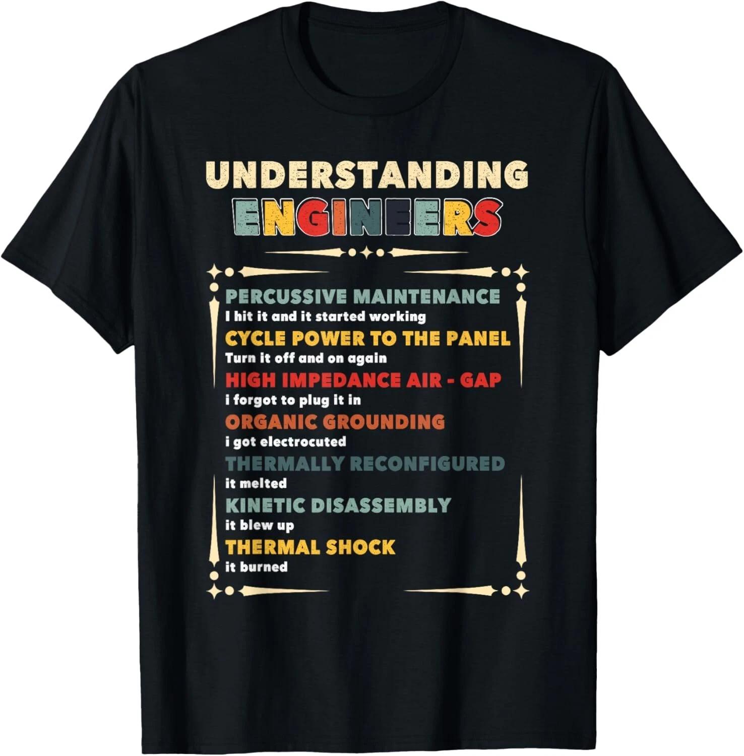 Understanding Engineers Tee cycle power to the panel Tee Gift Unisex T-Shirt L