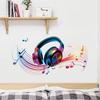 Music Wall Stickers Vinyl Decals for Living Room Bedroom Concert Hall Creative Album Art Peel and Stick Wall Decoration
