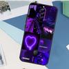 Purple Colour Neon Light For Nubia Red Magic 10 Pro Plus 6 7 8 9 Pro 6S 7S 5G 6R RedMagic 8S 9S Pro Plus Phone Case