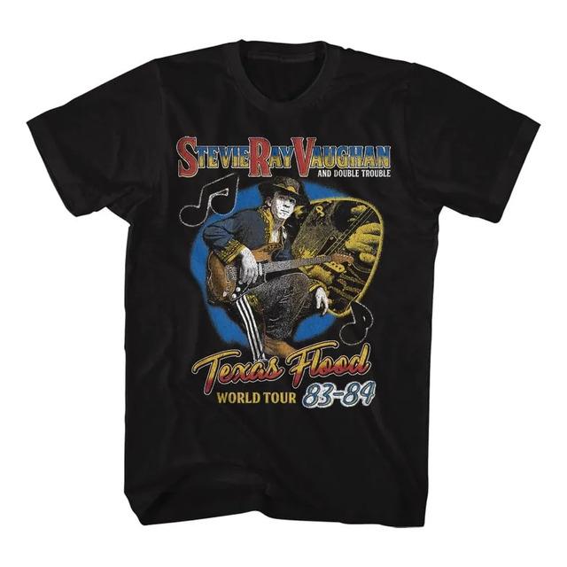 Camiseta Stevie Ray Vaughan Texas Flood World Tour 8384 M