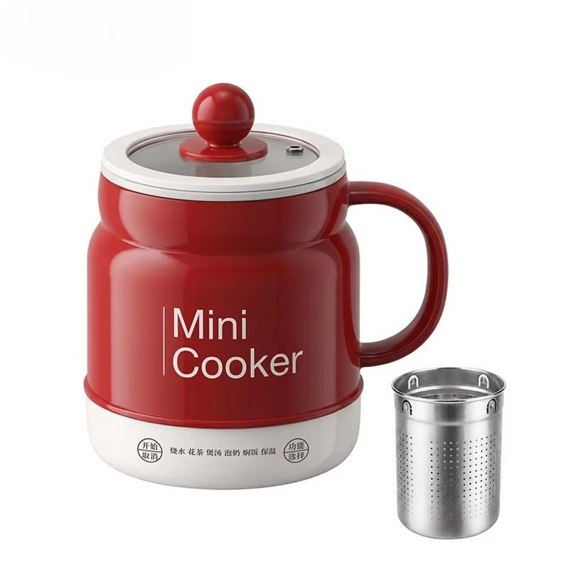 Portable Multifunctional Cooking Cup 0.8L Stew Soup Tonic Milk Tea Coffee warmer Ceramic liner Rice ooker Mini Insulation Kettle