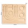1pc Wooden Flocked Beading Tray Decorative Board for DIY Jewelry Bracelet Necklace Wood Board Design Bamboo Bead Measuring Tools