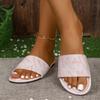 2026 New Casual Slippers Women Fashionable Non-Slip Wear-Resistant Soft Bottom Comfortable Flat Heel Sandals