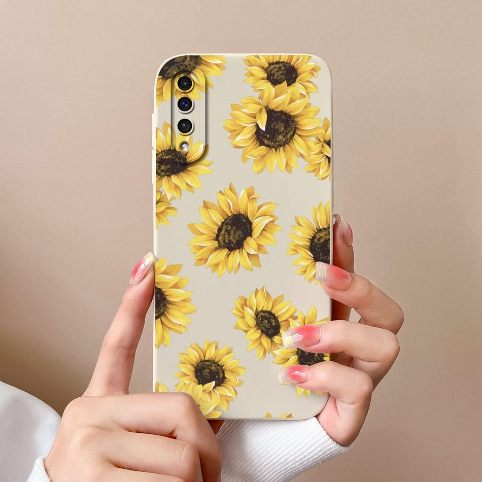 Case For Samsung A50 A50S Cute Astronaut Camera Lens Protection Soft Liquid Silicone Back Cover For Samsung Galaxy A 50 50S Capa