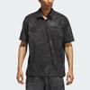 Adidas Adicross Polo Shirt Tie-Dye Cuffs Logo Short Sleeve Polo Men Tops Black IT8323
