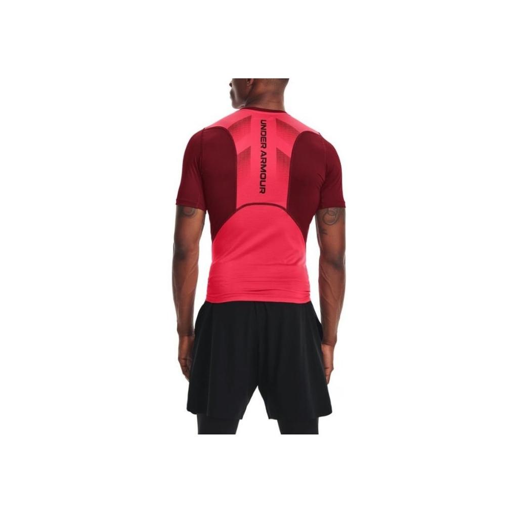 Under Armour Logo Print Slim Fit Comfortable Breathable Casual Short Sleeve T-Shirt Men T-Shirts Red 1362452-615
