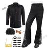 Disco Men's Performance Clothing 2026 Men's Long-Sleeved Shirt and Pants Retro Suit Cos Stage Performance Clothing