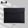 Thickened Waterproof A4 Leather File Folder with Snap Button & Customizable Logo