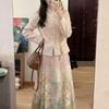 Autumn/Winter 2025 Retro Slimming Two-Piece: Women's Short Jacket with Skirt