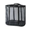 1pc Foldable Mesh Laundry Basket with Handle Breathable Folding Portable Dirty Clothes Organizer Bags Large Capacity Storage Bag