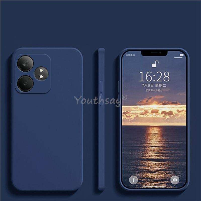 Etui na Realme GT 6 Pokrowiec na Realme GT 6 Płynny Silikon Gładki TPU Odporny na upadki Ochraniacz na telefon Pokrowiec Realme GT 6 T Case