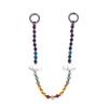 Glass Rice Beads Double Love Bag Pendant Y2K Charm Beads Keyring  Hanging Accessory