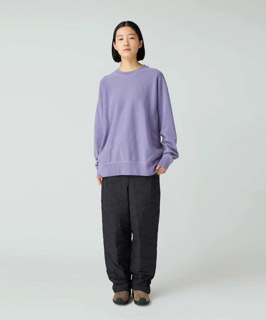 Snow Peak Garment Dyed Pullover Cut and Sew Long Sleeve and Size M SW-25AU012, T-Shirt, Men's Women's, Purple,