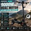 Noul X7 2026, motor dublu de 9000W, baterie litiu 72V 40Ah, anvelope off-road de 11 inch, scuter electric pliabil pentru adulți