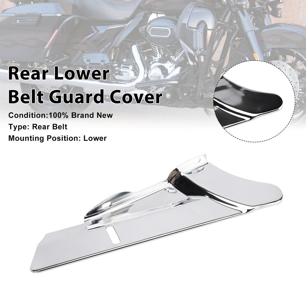 Rear Lower Belt Guard Cover For Touring FLHX Street Glide Road King FLHR