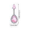 Roze Zirkoon Hart Navelpiercing Voor Vrouwen Meisjes Vlinder Navelpiercing Body Piercing Sieraden Accessoires