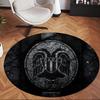 Paok (5) Round Office Rug Decorative Floor Rug for Office Bedroom Living Room and Home Space