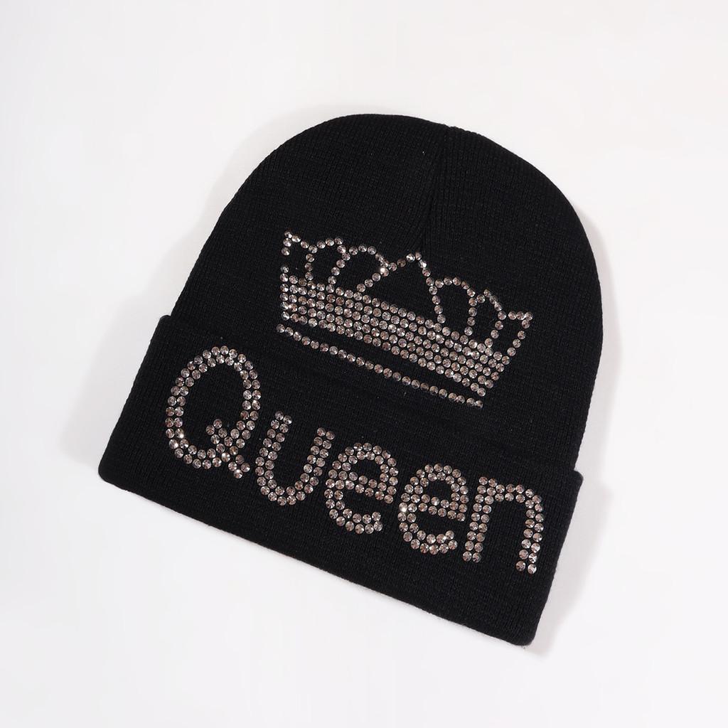 Crown Pattern Queen Winter Beanie Knitted Cap Warm Breathable Gifts Fashion