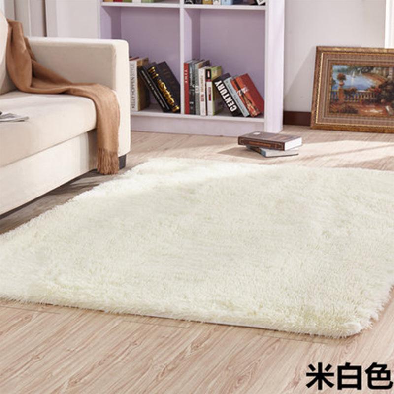 Solid Color Silk Wool Carpet Variegated Tie-Dye Gradual Change Floor Mat Room Coffee Table Mat Internet Celebrity Hair Covered Balcony Bay Window Mat