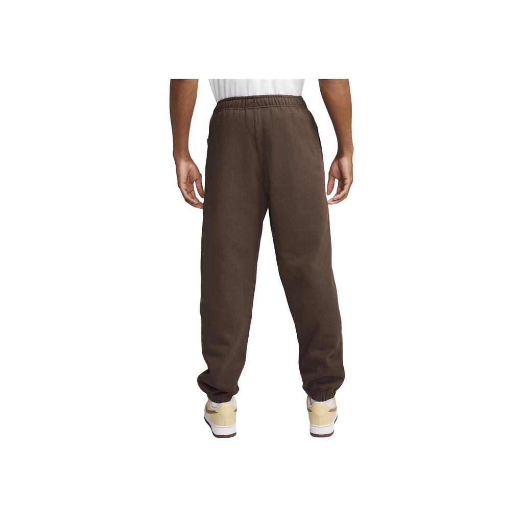 Nike NRG Solo Swoosh Fleece Pants Brown/White Men Streetwear DX1364-237