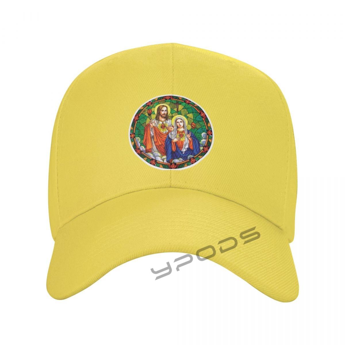 

Мужские бейсболки SACRED HEARTS OF JESUS ​​MARY, женская летняя кепка Snapback, регулируемая спортивная шляпа от солнца на открытом воздухе One Size