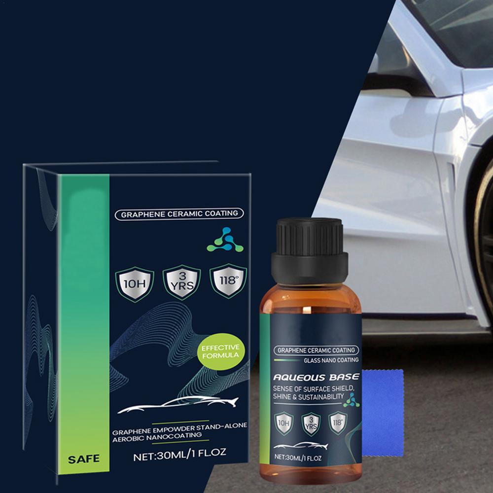 Nano Ceramic Coating For Cars Quick Effect Coating Agent 30ml Car Paint Scratch Repair Safe Renewal Agent For Trucks RVs