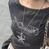 Silver Star Circular Collar Bohemian Silver Jewelry Simple Y2k Necklace  Beach