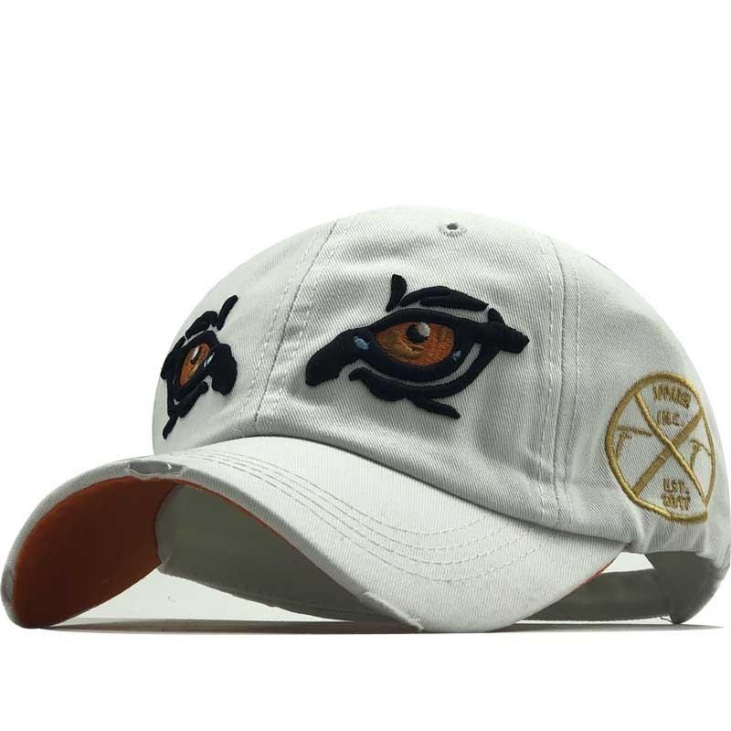 Spring New Baseball Cap Eye Embroidery Cap Summer Outdoor Sunscreen Sunshade Tide Hat