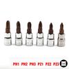 Screwdriver Bit Bit 38mm 6.35mm / 1/4 \" 6pcs Drive PH1