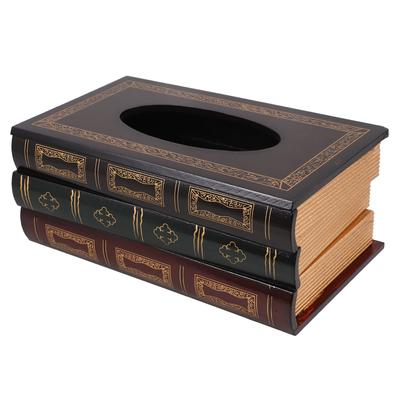 Wood Rectangular Tissue Storage Box Cover Large Capacity Desktop Tissue Holder Paper Towel Organizer Napkin Storage Case
