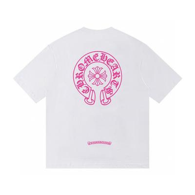 T06 2026 Letní nové vysoce kvalitní bavlněné kulaté tričko volné velikosti pro muže a ženy, párové tričko