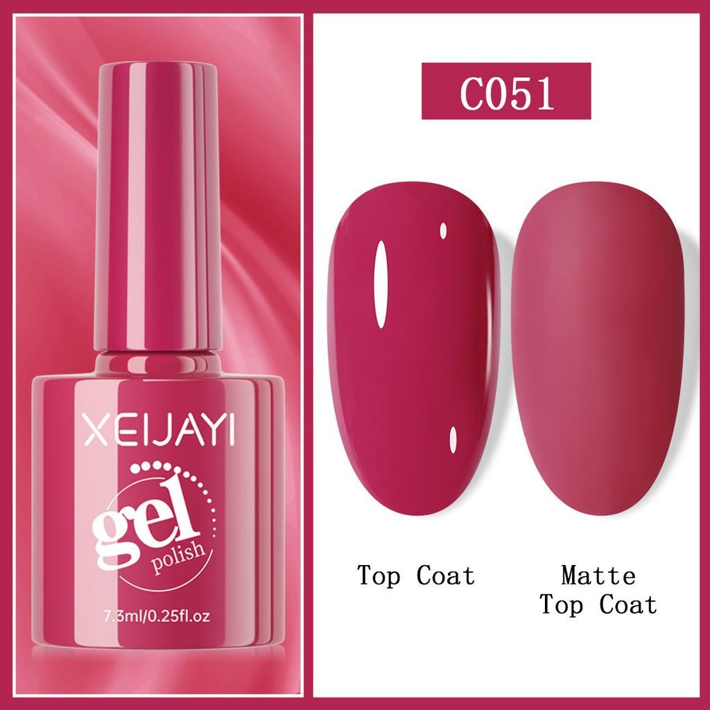 Popular Color Cherry Red True Red Solid Color Series Whitening Long-lasting Nail Polish Glue Phototherapy