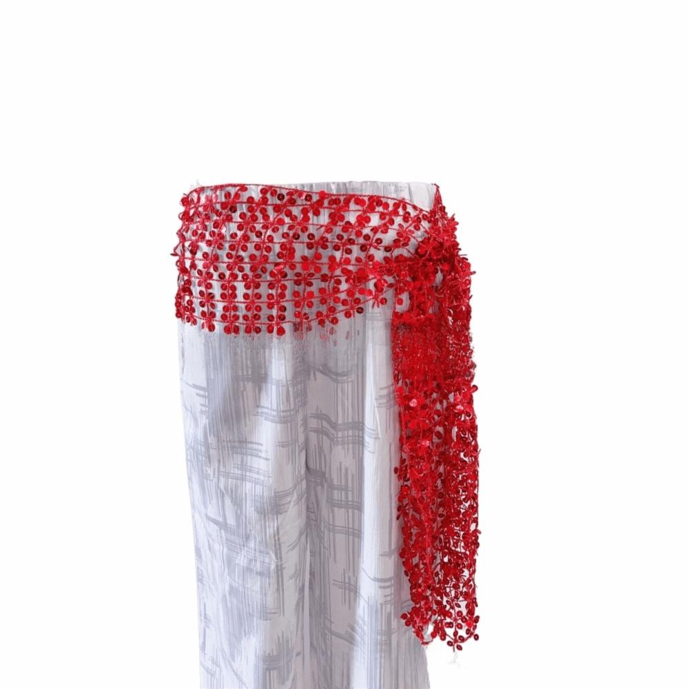 Shiny Sequin Waist Scarf Adjustable Waist Chain  Festival Wear Dance Performance Accessories