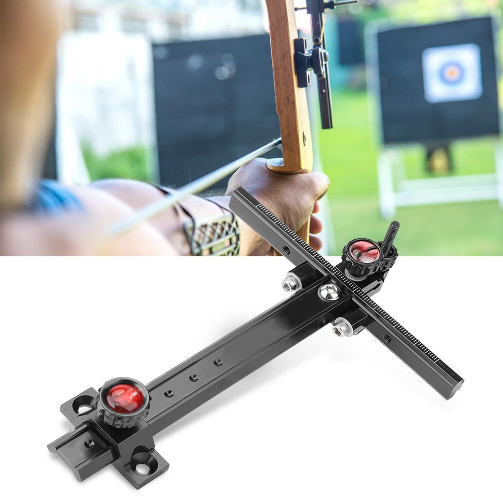 Metal T Sight Recurve Bow Aluminium Alloy Archery Accessories for Competitive Raceblack