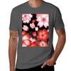 Cherry Blossoms Tshirt Basic Casual Short Sleeve Cotton Shirt Tshirt