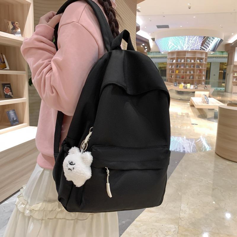 Schultasche weiblich koreanische Version High School College-Student einfach einfarbig Campus große Kapazität männlich trendiger Rucksack Ins Reise-Rucksack