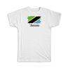 Gift T-Shirt : Tanzania Flag Tanzanian Country Expat