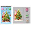 Snowflake Santa Snowman Cartoon Santa Glass Decals Decorative Static Sticker  Party Supplies