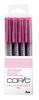 COPIC Too Copic Multiliner Pink 4-Piece Set,