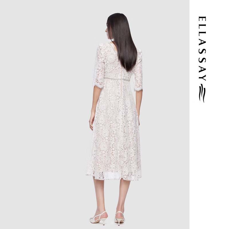 ELLASSAY Baroque Mid-Length V-Neck Dress