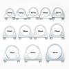 1Pcs Exhaust Pipe Strength Pipe Stuck Pipe Clamp Fixed Throat Hoop Clamp Under Collar Band U Tube Hoop 38-128Mm