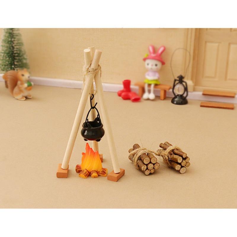 Doll House Simulation Mini Match Miniature Ceiling Furnace Model Ornaments Outdoor Scene Diy Handmade Decoration Accessories