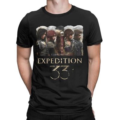 Herren Damen Bedruckt Clair Obscur Expedition 33 Spiel Bedrucktes T-Shirt Tee Baumwolle T-Shirts Kleidung Bequem Atmungsaktiv Baumwolle