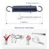 Spring steel hook spring ,Wire Dia 4mm,Outer Dia 40/45/50mm,Length120-500mm,Suitable for courtyard doors, garage doors, etc.
