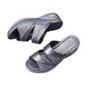 Summer New Thick-bottomed One-word Muffin Cool Slippers Women's Outer Wear Sequined Beach Thick-bottomed Drag