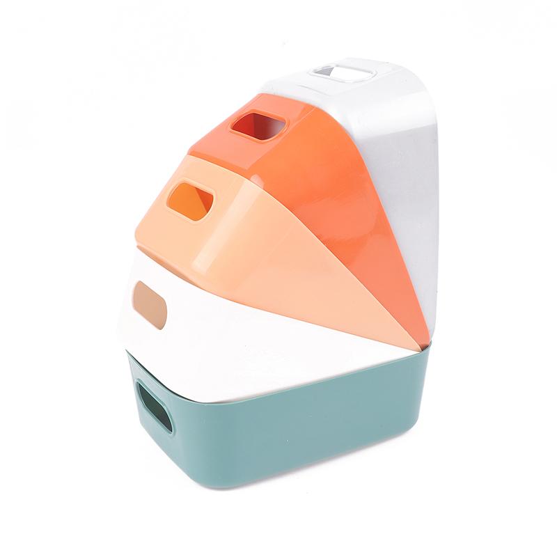 Desktop Storage Box Sundry Storage Student Snack Plastic Cosmetic Storage Box Household Kitchen Sorting Box Makeup Box